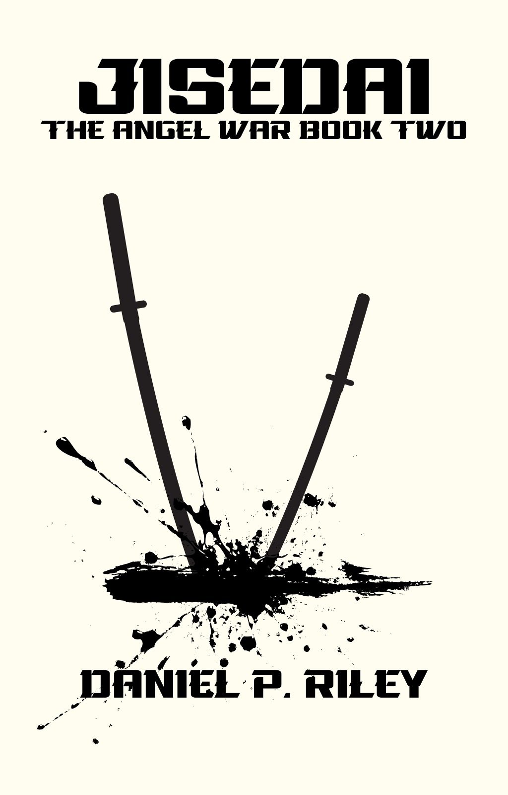 Custom fantasy book cover design for Jisedai: The Angel War Book Two by Daniel P. Riley